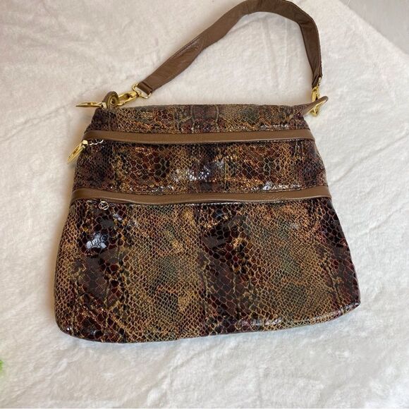 Bags By Pinky Miami Florida Faux Snake Skin Purse - Picture 3 of 9